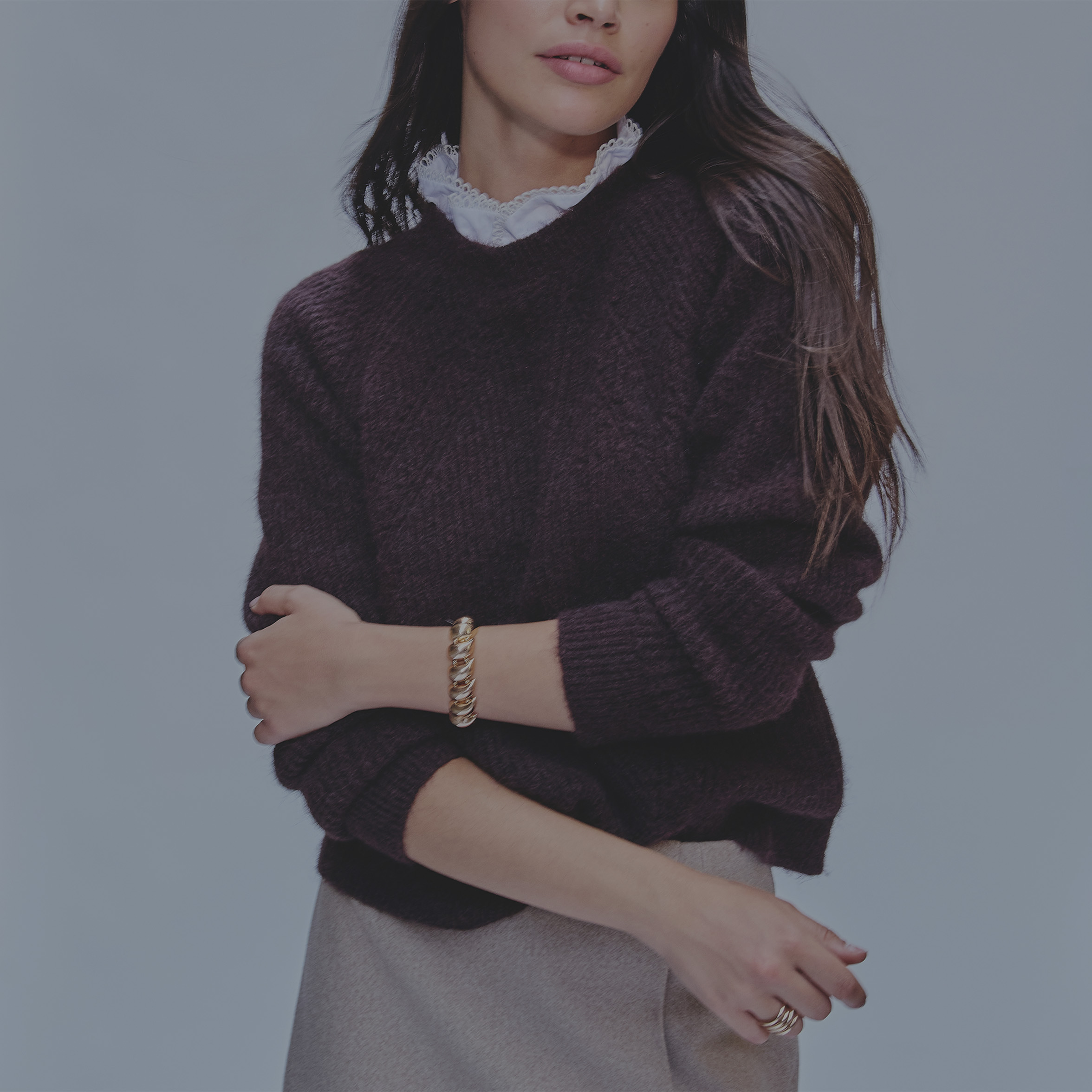 Materiales para un jersey c&aacute;lido y c&oacute;modo mujer